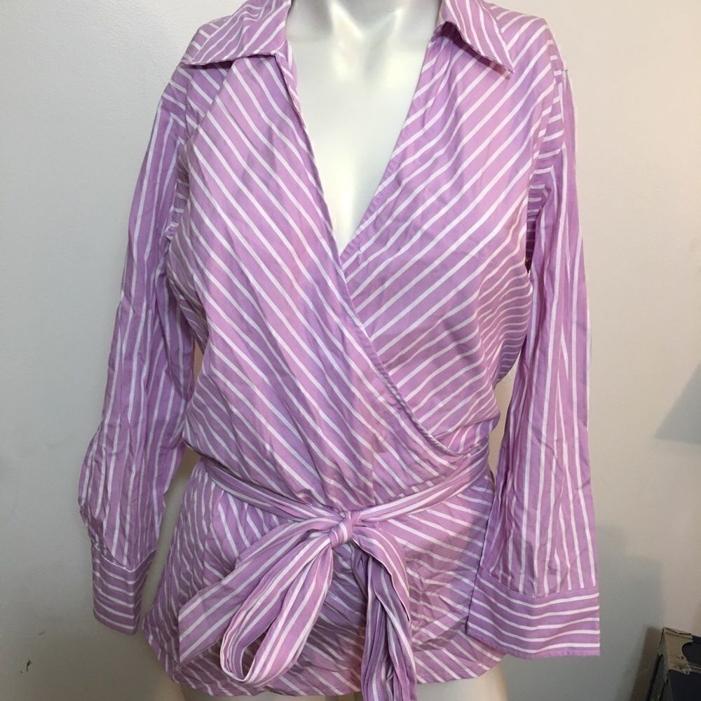 Chaps stretch wrap blouse! - Picture 2 of 3